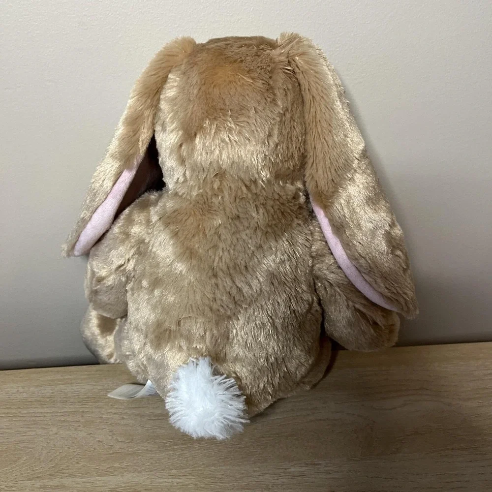 VTG 2002 Build-a-Bear Brown Tan‎ Sitting Fluffy Bunny Rabbit Stuffed Plush BAB